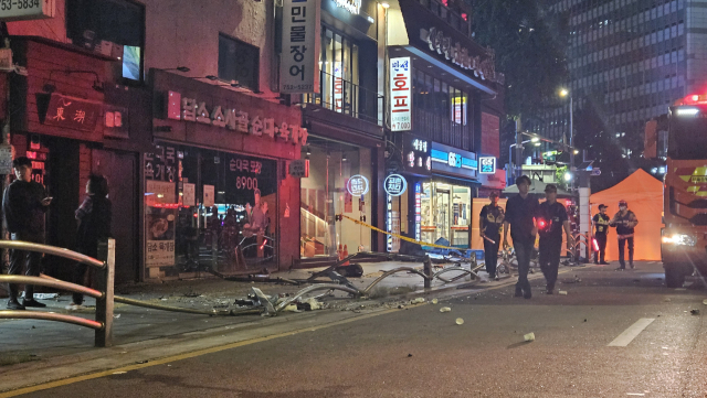 서울 시청역 인근 교차로에서 대형 교통사고가 발생했다.채민석 기자