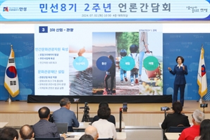 김보라 안성시장, 민선 8기 2주년 언론간담회 "시민 행복도시 조성에 최선"