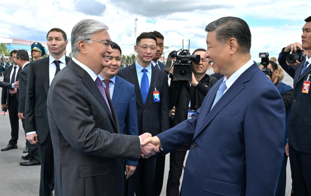카자흐 SCO 정상회의서 시진핑-푸틴 회동…'한반도 문제' 논의