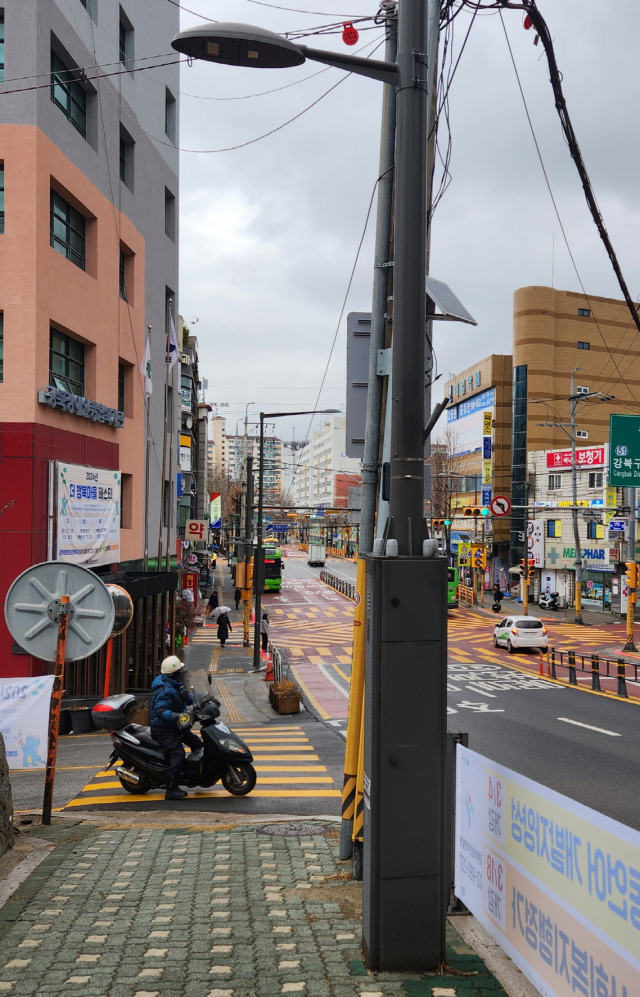 노후 가로등. 사진제공=강북구