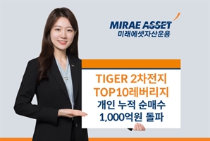 미래에셋, 2차전지 TOP10 레버리지 ETF 개인 순매수 1000억 돌파