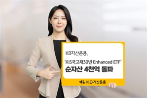 KB자산운용, ‘KIS국고채30년 Enhanced ETF’ 순자산 4000억 돌파