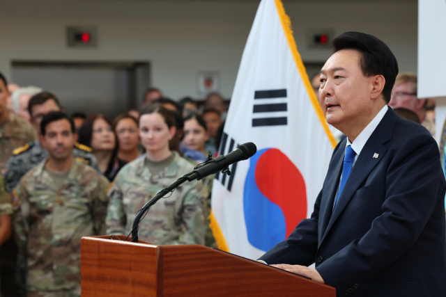 尹 '인태사, 한미 동맹 대들보…확고한 연합방위태세 확인'