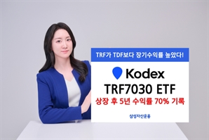 삼성운용, TRF7030 ETF 5년 수익률 70% 기록