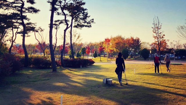 가을철 생강골파크골프장 모습. 생강골파크골프클럽 제공