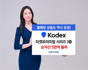 삼성운용 ‘KODEX 타겟프리미엄 ETF 시리즈’, 순자산 5000억 돌파