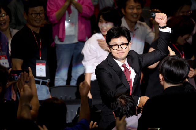 [속보]국민의힘 새 대표에 한동훈…이변은 없었다