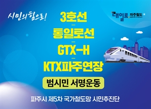 사통팔달 철도망 구축…파주시, 범시민 서명운동 전개