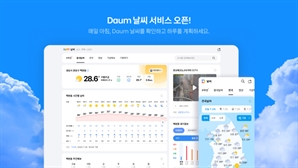 포털 다음, 날씨 전용 페이지 구축…재난시에는 안전 정보 제공