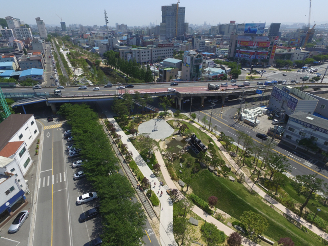 경북 포항시 포항철길숲. 사진제공=산림청