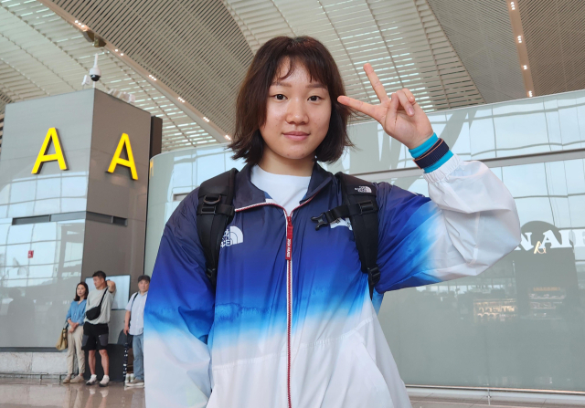 한국 여자 배영 간판 이은지. 연합뉴스