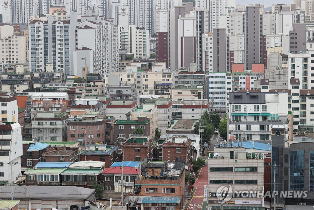 서울 강서구 화곡동 일대에 다세대, 빌라들이 밀집한 주택가 모습. 연합뉴스