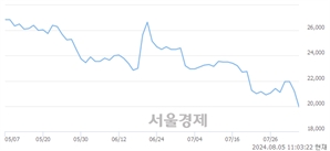 <코>인탑스, 장중 신저가 기록.. 20,500→19,790(▼710)