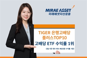 미래에셋운용 ‘TIGER 은행고배당플러스TOP10’, 고배당 ETF 수익률 1위