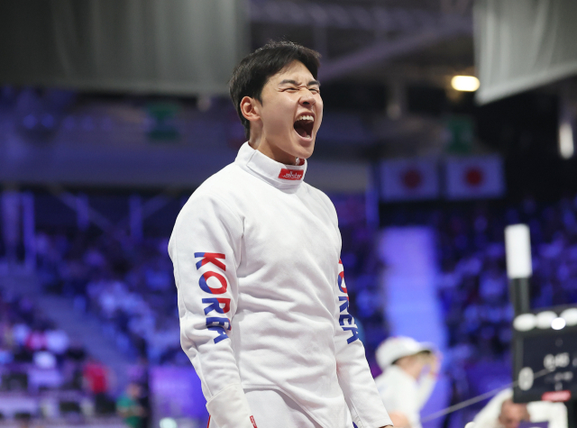 '언더독' 김유진 금빛 발차기…한국, 13개 금메달로 최다 기록 타이 [올림픽]