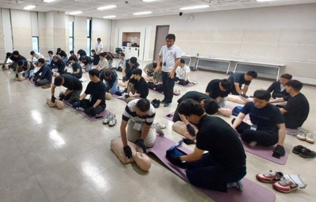 DL이앤씨, 안전관리자 직무교육…전원 CPR 수료증 취득