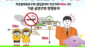 대전 교육시설 금연구역 30m로 확대