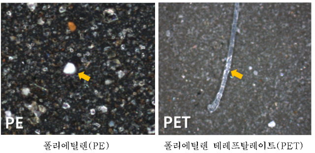 미세플라스틱의 현미경 사진. 사진제공=서울시보건환경연구원