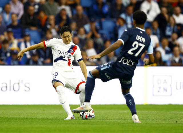 이강인이 프랑스 프로축구 리그1 1라운드 르아브르전에서 골을 터뜨렸다. 로이터연합뉴스