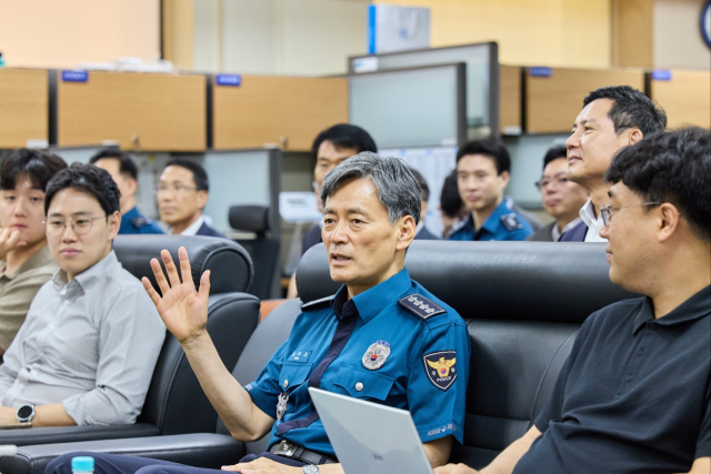 19일 조지호 신임 경찰청장이 경찰청 정례 브리핑을 진행하고 있다. 사진 제공=경찰청