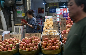 추석 앞두고 한산한 전통시장