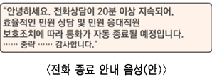 악성 민원 통화 20분 넘기면 '뚝'…서울시, '20분 자동종료' 도입