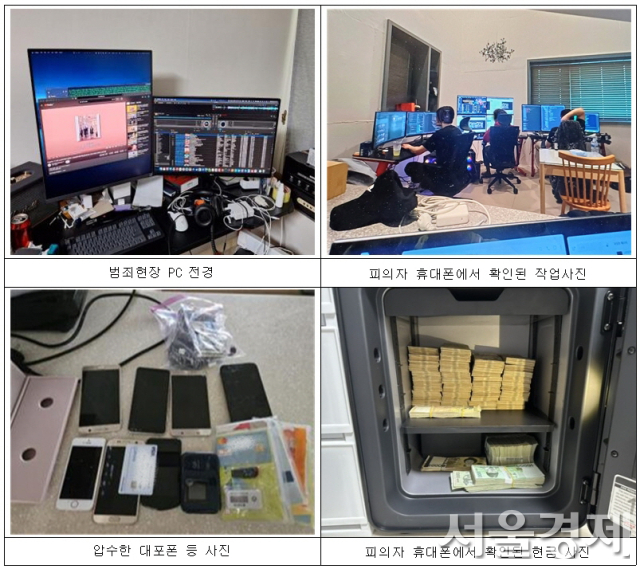 KBUTV 운영자 검거 현장 모습. 사진 제공=문체부