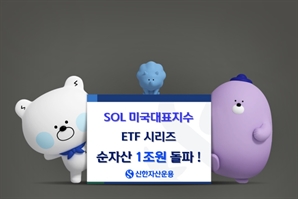 1년 만에 2배 ↑…신한운용, SOL 미국대표지수 ETF 시리즈 순자산 1조 돌파