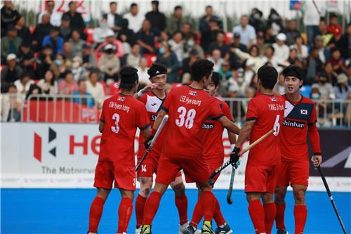 한국 男하키, 아시아 챔피언스트로피서 인도에 패배