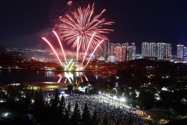 2023 고양호수예술축제 불꽃놀이. 사진 제공=고양시