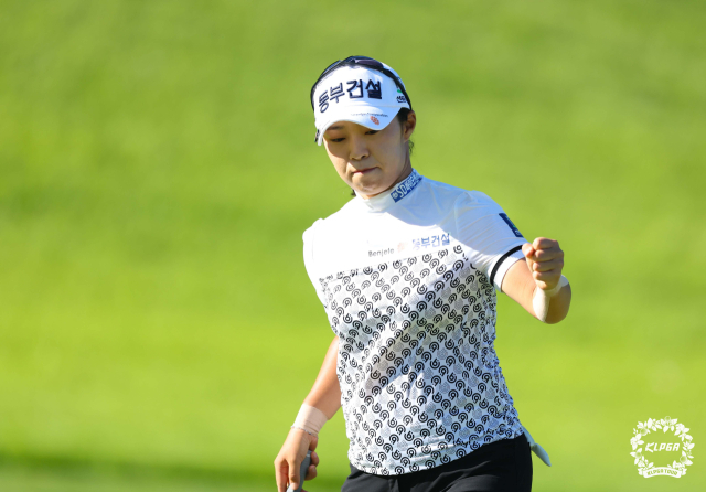 그린적중률 1위에 올라 있는 김수지. 사진 제공=KLPGA