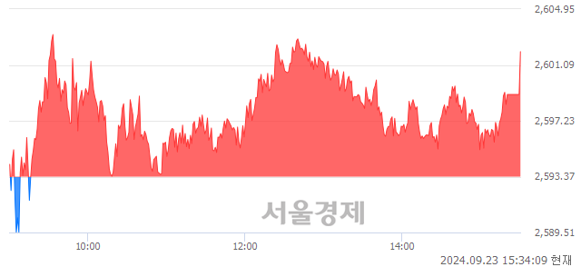 [마감 시황] 개인과 기관의 동반 매수세.. 코스피 2602.01(▲8.64, +0.33%) 상승 마감