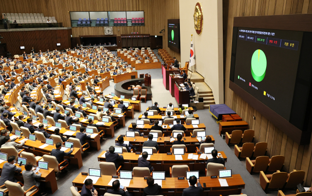 26일 국회에서 본회의가 진행중이다. 연합뉴스