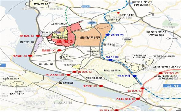 본청약을 앞둔 파주운정3 A20블록 위치도. 사진제공=LH