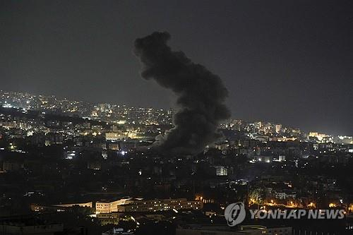 공습을 받은 베이루트의 모습. 사진=연합뉴스