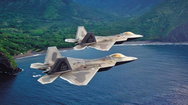 F-22 랩터 스텔스 전투기의 모습. 사진 제공=록히드 마틴社