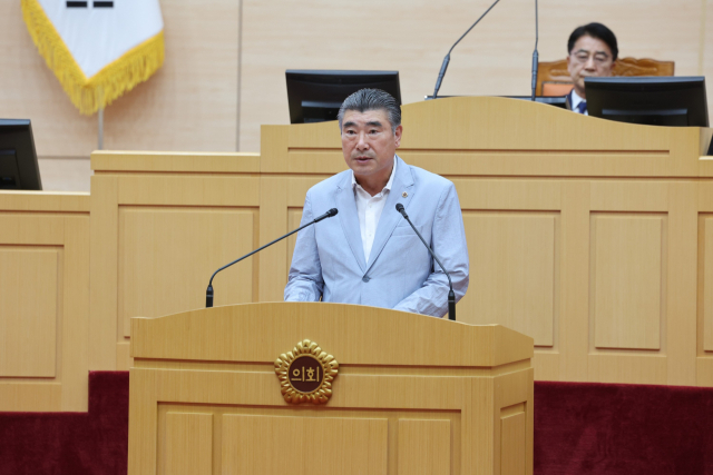 최명수 전남도의회 안전건설소방위원회 위원장. 사진 제공=전남도의회