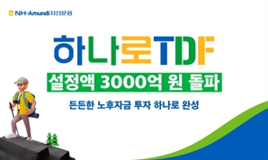 수익률이 50%…NH아문디운용, 하나로 TDF 시리즈 설정액 3000억 돌파