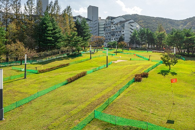 금호설악리조트 내 파크골프장 전경. 금호리조트 제공