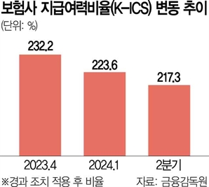 보험사, 건전성 악화…지급여력비율 2분기째 하락