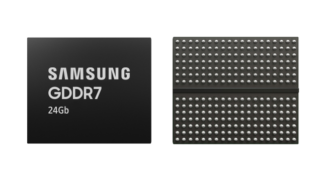 삼성전자의 24Gb GDDR7 D램. 사진제공=삼성전자