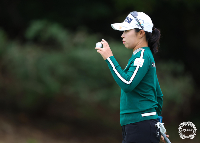 그린적중률 1위에 올라 있는 김수지. 사진 제공=KLPGA