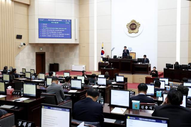 인천시의회 본회의 모습. 사진제공=인천시의회