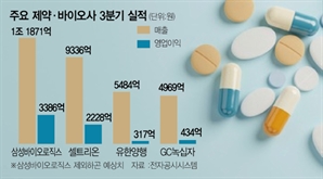 삼바, 3분기도 최대 매출…전통 제약사는 희비 갈릴 듯