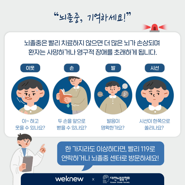 뇌졸중 골든타임 사수 비결? 365일 24시간 켜두는 ‘119핫라인’ [메디컬 인사이드]