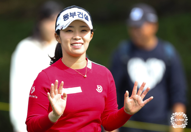 그린적중률 1위에 올라 있는 김수지. 사진 제공=KLPGA