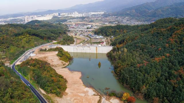 원주천댐의 전경. 연합뉴스