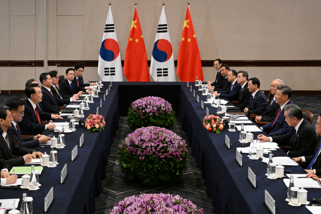 尹 '역내 평화·번영은 한중 공동이익'…習 '교류협력 심화 발전 더 기여'