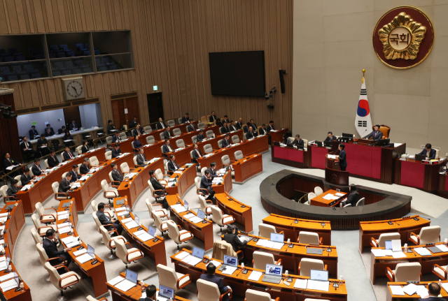 11일 국회에서 예산결산특별위원회 전체회의가 열리고 있다. 연합뉴스