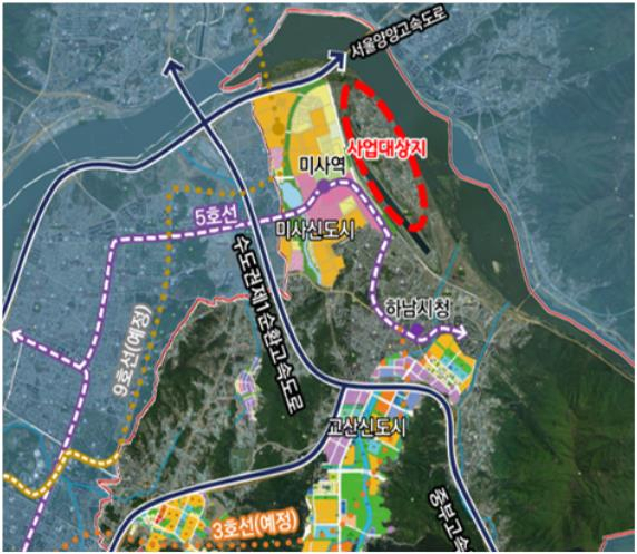 하남 K스타월드 사업 대상지. 사진 제공=하남시